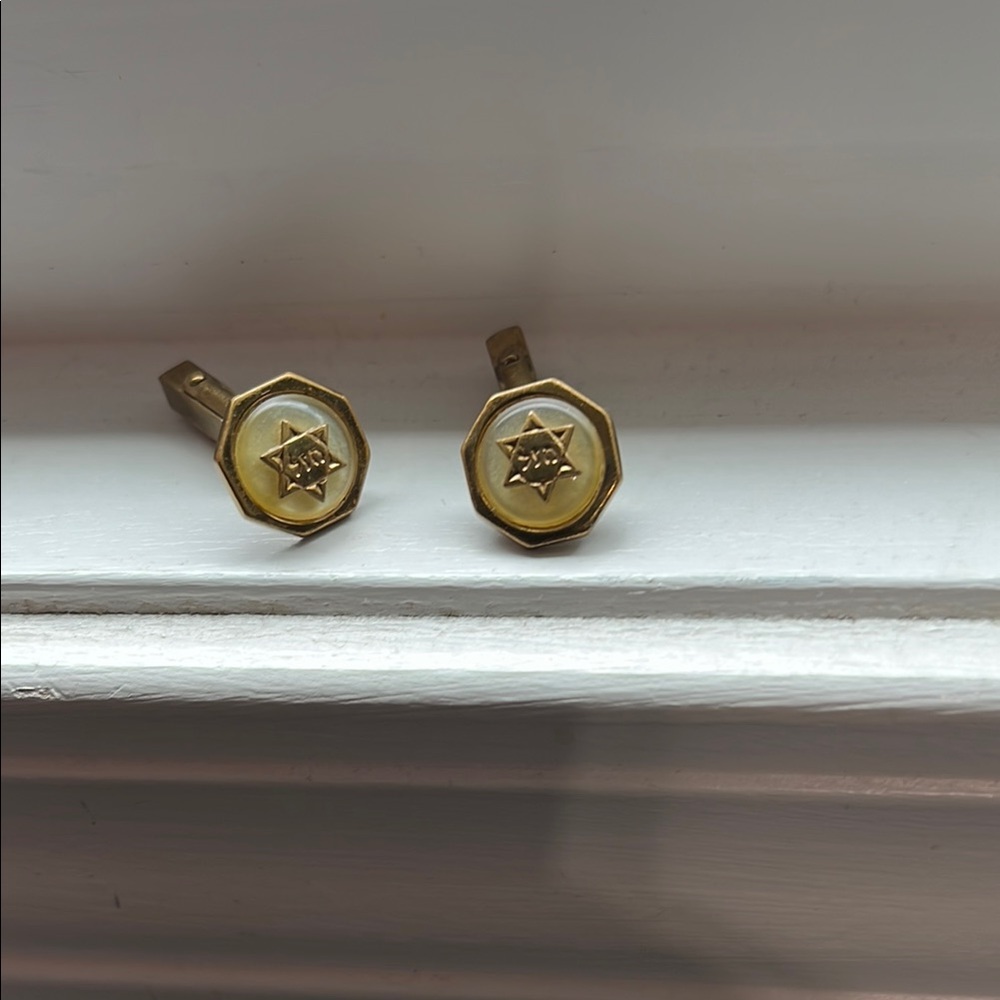 Star of David vintage cuff links